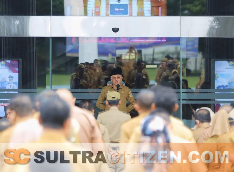 Tiga Arahan Penting Pj. Gubernur dalam Apel Gabungan ASN disampaikan Sekda Sultra