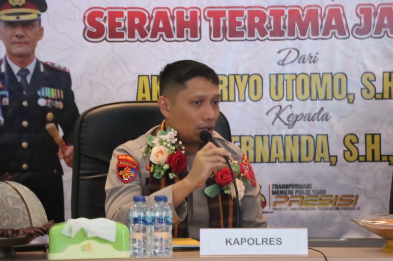 Resmi Menjadi Pucuk Pimpinan Polres Konawe Utara, Ini Komitmen AKBP Rico Fernanda