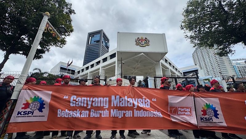 Aksi Demonstasi Hingga Lempar Telur di Kedubes Malaysia Buntut Penembakan Pekerja Migran Indonesia