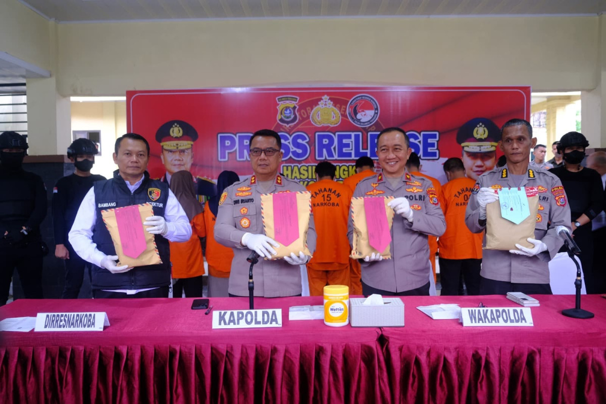 Polda Sultra Ungkap Dua Jaringan Narkoba Besar Lintas Provinsi dan Internasional