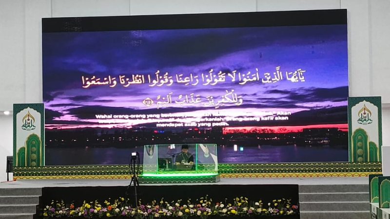 Penayangan Ayat di Layar, Inovasi Terbaru STQH Ke- XXVIII Tahun 2025 di Kota Kendari